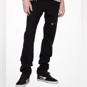RTA | MEN’s jeans | RTA Brand Graffiti slim black logo Jeans NWT size 28W x 32L